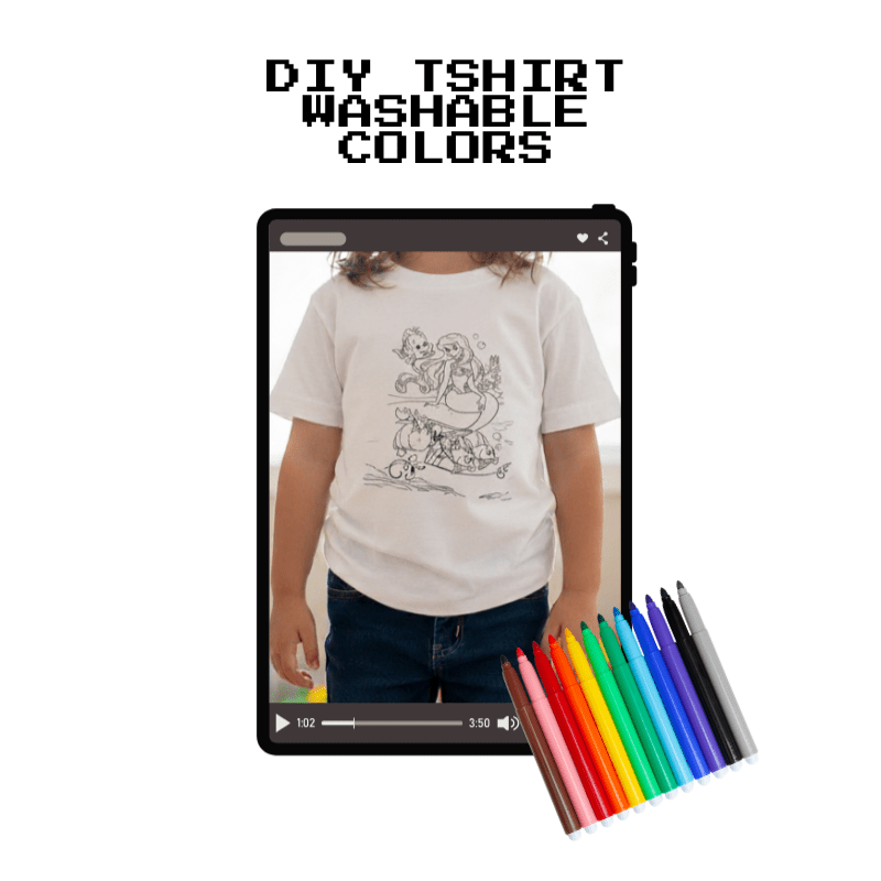DIY Kids T-Shirt + Washable Colors - InstaWOW Shop