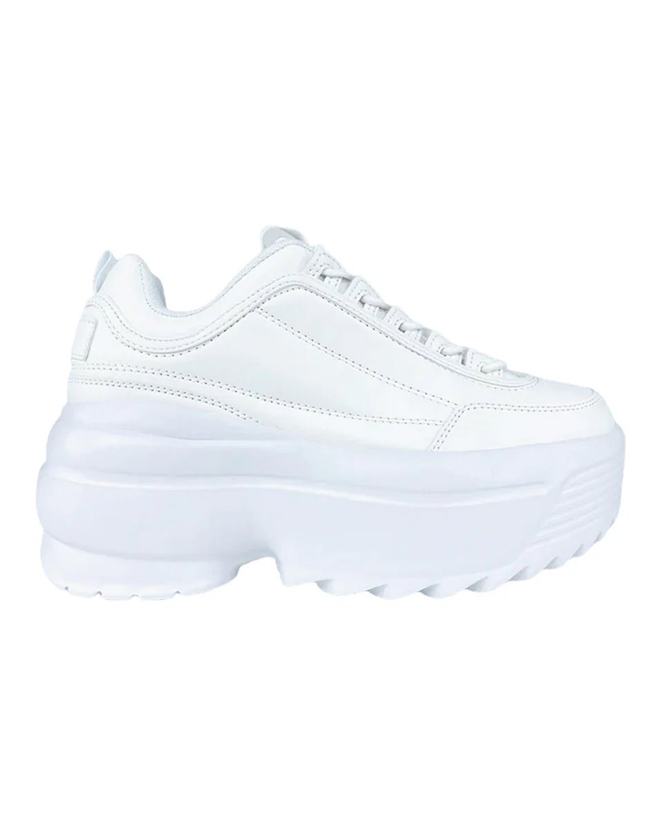 White Walkin' On A Dream Women's Chunky Sneakers - InstaWOW Shop