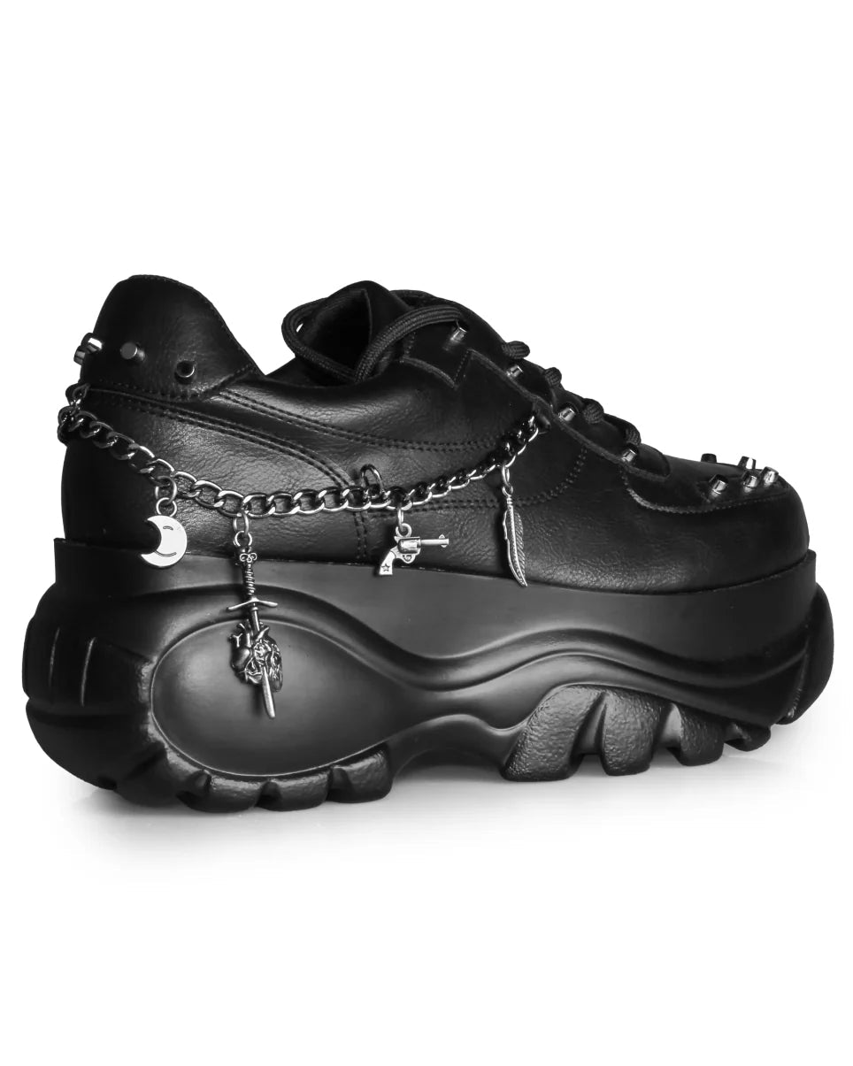 Black Dynamite Women's Chain Platform Sneakers - InstaWOW Shop