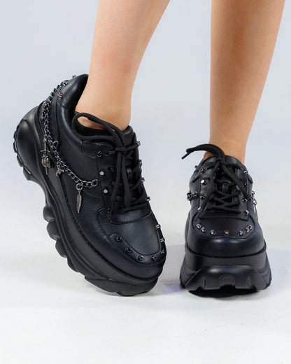 Black Dynamite Women's Chain Platform Sneakers - InstaWOW Shop