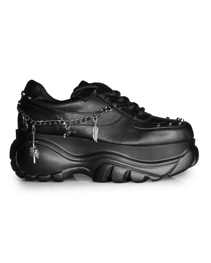Black Dynamite Women's Chain Platform Sneakers - InstaWOW Shop