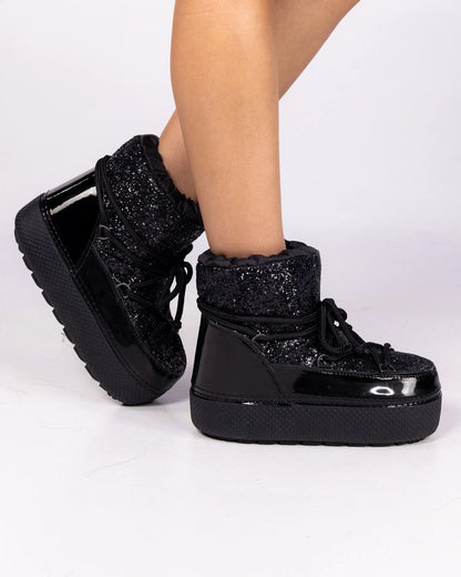 Black Eclipse Women's Winter Booties - InstaWOW Shop