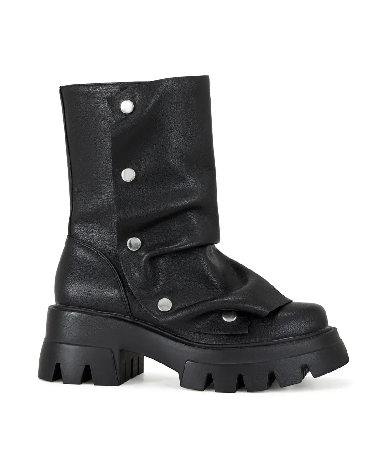 Black Trek Women's Slouch Combat Boots - InstaWOW Shop