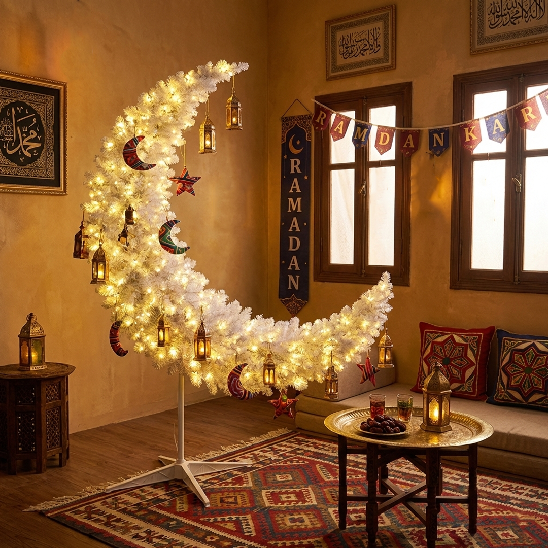 Ramadan Moon Crescent Tree