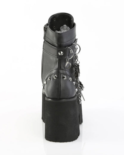 Demonia Ashes Chains & Charms Women's Black Platform Boot - InstaWOW Shop