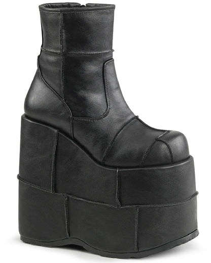 Demonia Stack Matte Black Unisex Platform Boots - InstaWOW Shop
