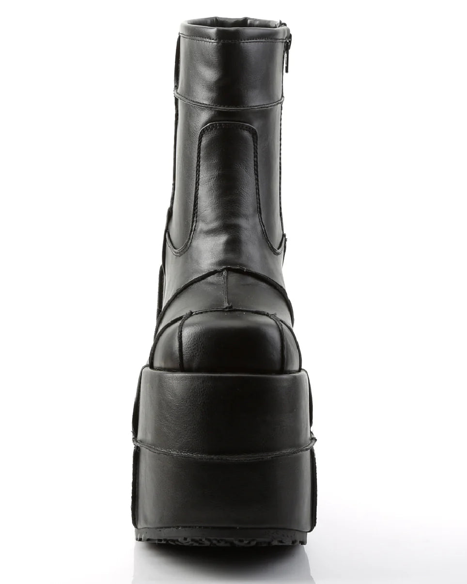 Demonia Stack Matte Black Unisex Platform Boots - InstaWOW Shop
