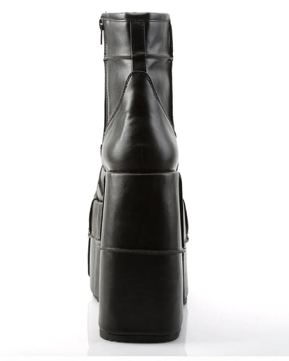 Demonia Stack Matte Black Unisex Platform Boots - InstaWOW Shop