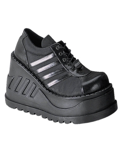 Demonia Stomp Women's Oxford Black Platforms - InstaWOW Shop