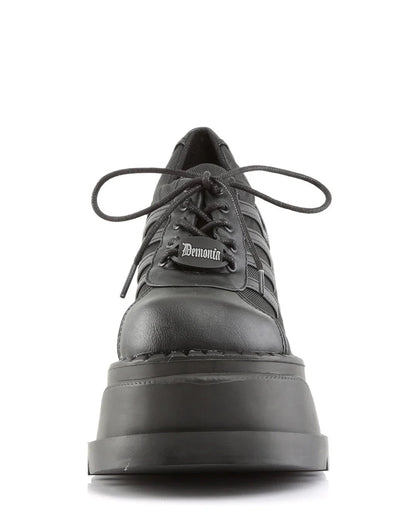 Demonia Stomp Women's Oxford Black Platforms - InstaWOW Shop