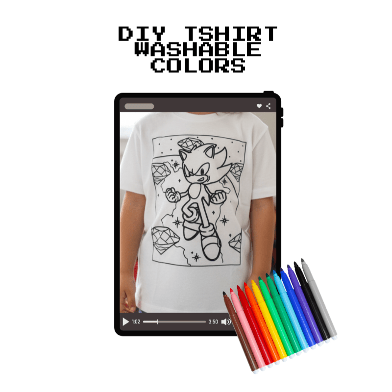 DIY Kids T-Shirt + Washable Colors - InstaWOW Shop