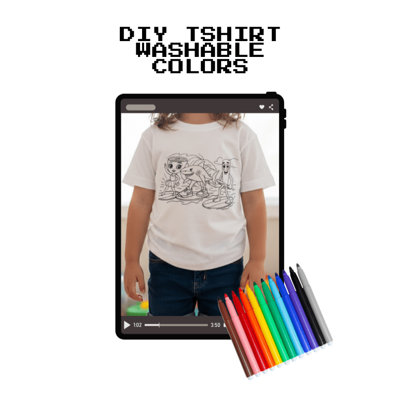 DIY Kids T-Shirt + Washable Colors - InstaWOW Shop