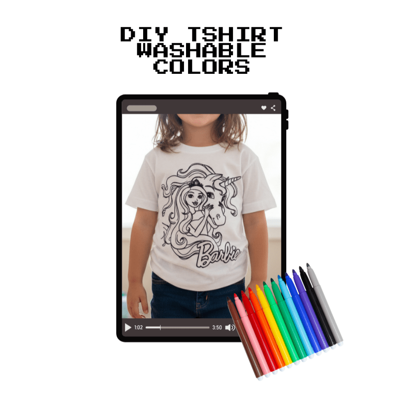 DIY Kids T-Shirt + Washable Colors - InstaWOW Shop