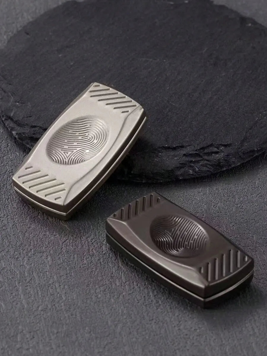 2-in-1 Metal Coin & Knob Fidget Spinner
