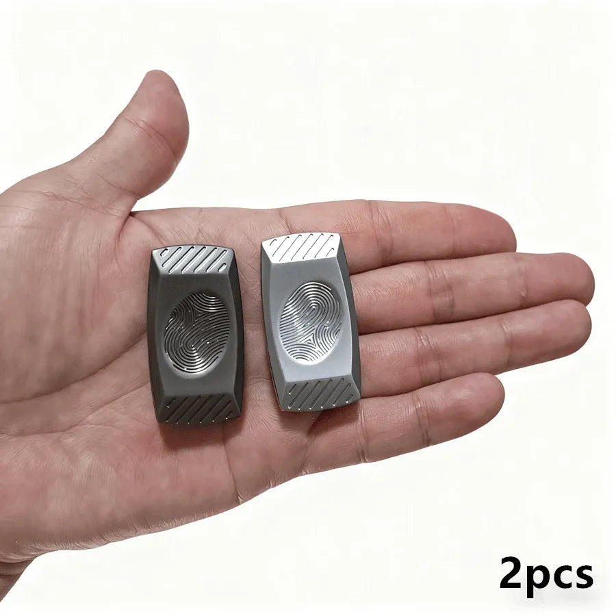 2-in-1 Metal Coin & Knob Fidget Spinner