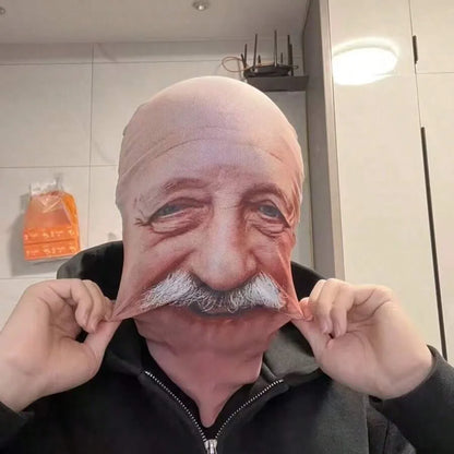 Ultra-Realistic Old Man Prank Mask