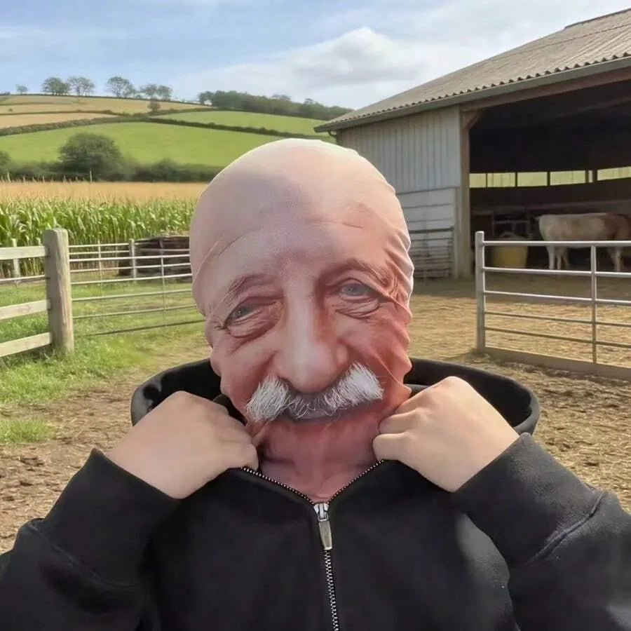 Ultra-Realistic Old Man Prank Mask