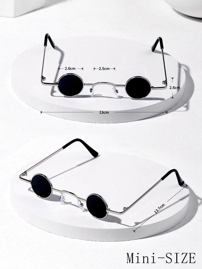 Retro Mini Round Glasses