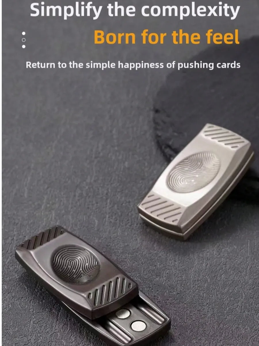 2-in-1 Metal Coin & Knob Fidget Spinner