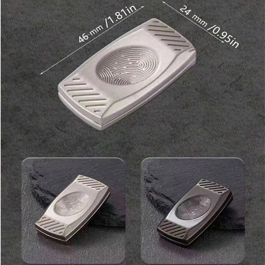 2-in-1 Metal Coin & Knob Fidget Spinner
