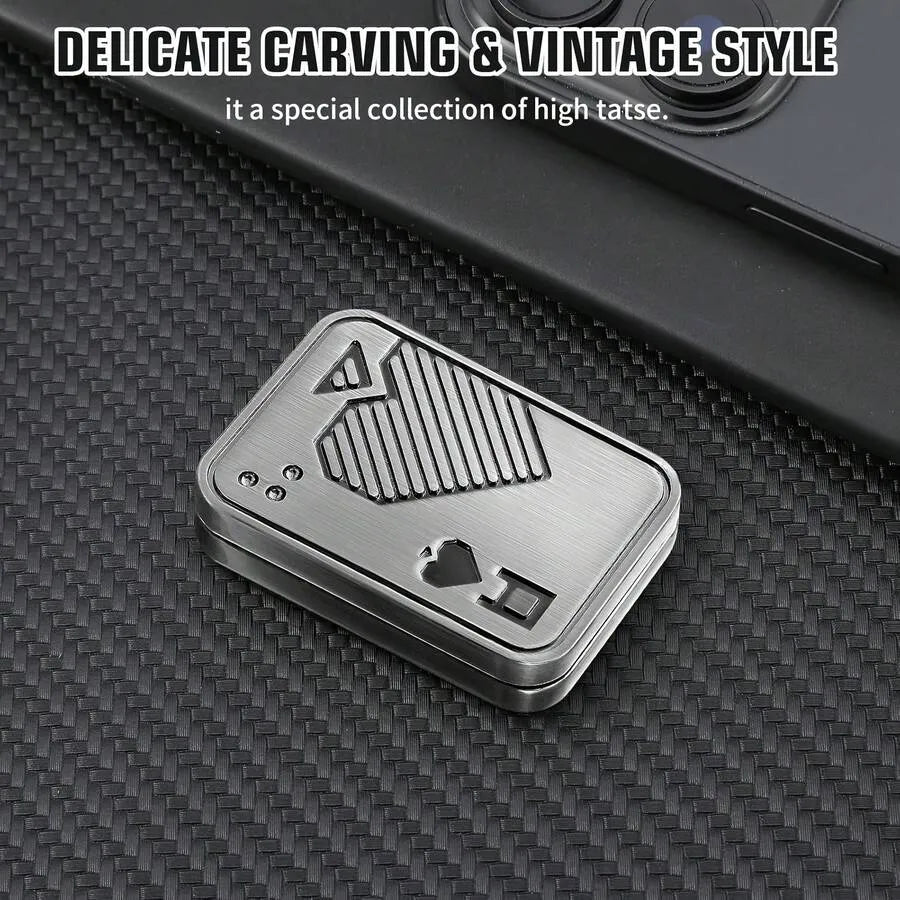 Metal Playing Card Fidget Slider