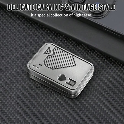 Metal Playing Card Fidget Slider