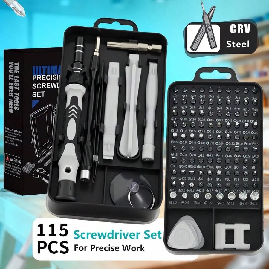 115-in-1 Precision Screwdriver Repair Kit