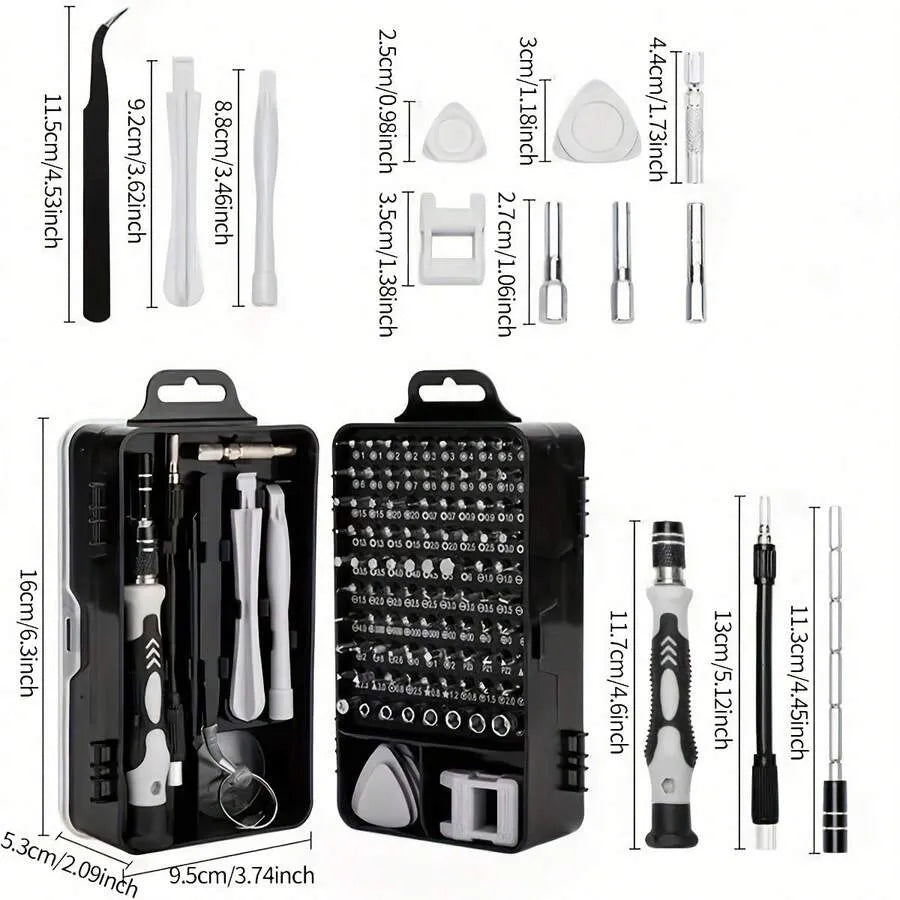 115-in-1 Precision Screwdriver Repair Kit