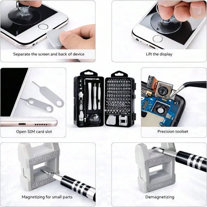115-in-1 Precision Screwdriver Repair Kit