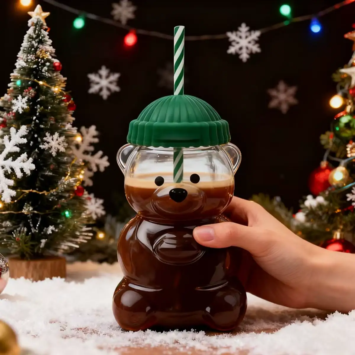 Bear Glass Cup