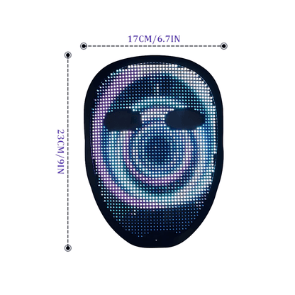 Mr.Bogie Face - transforming LED Mask, Bluetooth App Controlled Mask - USB - C Rechargeable Ultra thin - InstaWOW Shop