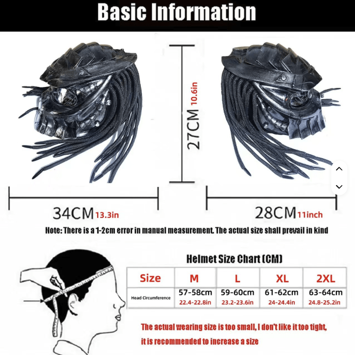 Phantom ProX Full Face Motorcycle Riding LED Helmet with Anti Fog and Laser Beam - InstaWOW Shop