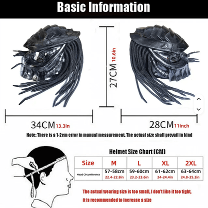 Phantom ProX Full Face Motorcycle Riding LED Helmet with Anti Fog and Laser Beam - InstaWOW Shop
