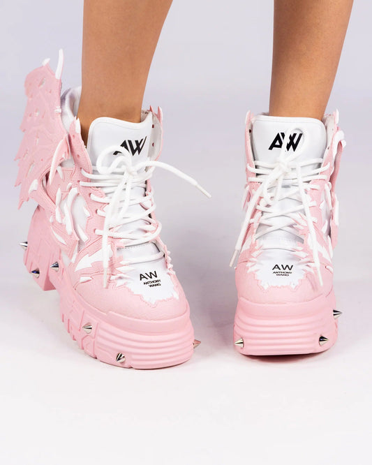 Pink Apple Women's Dragon Wedge Sneakers - InstaWOW Shop