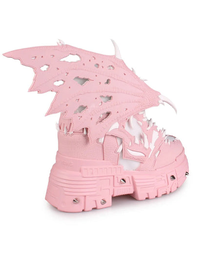 Pink Apple Women's Dragon Wedge Sneakers - InstaWOW Shop