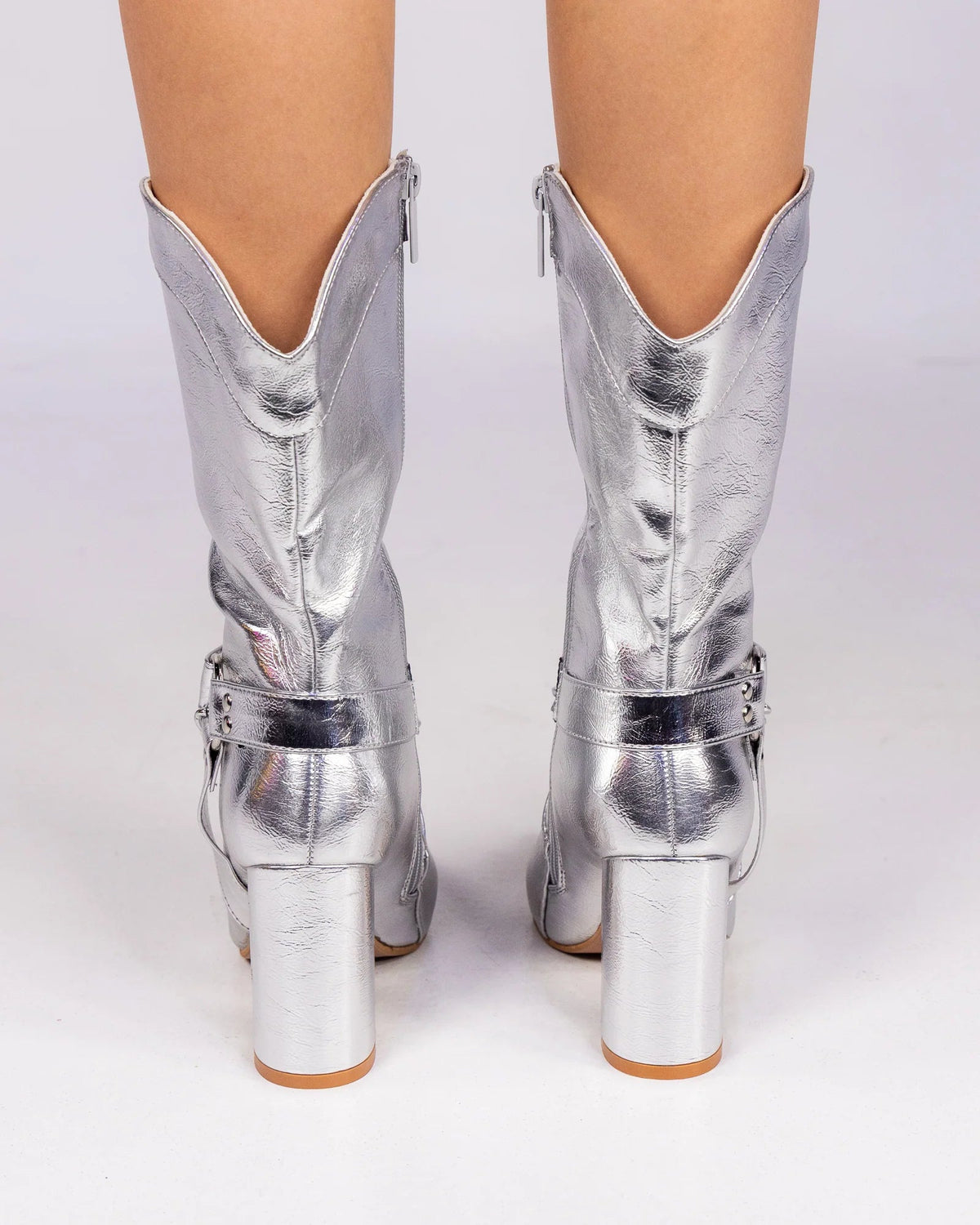Silver Western Deco Women's Cowboy Boots - InstaWOW Shop