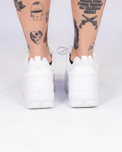 White Walkin' On A Dream Women's Chunky Sneakers - InstaWOW Shop
