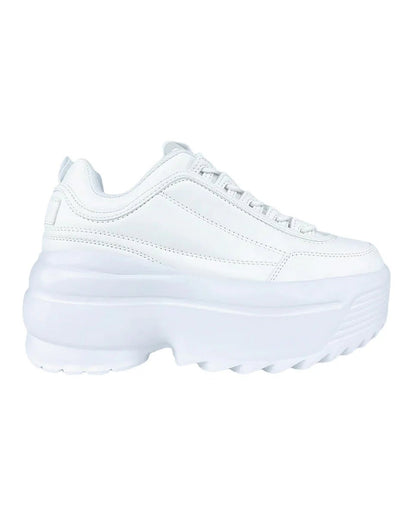 White Walkin' On A Dream Women's Chunky Sneakers - InstaWOW Shop