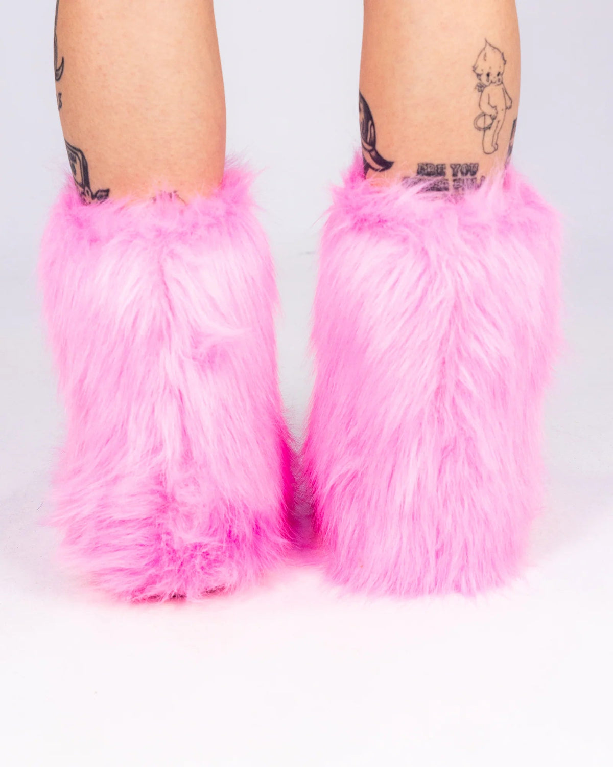 Women's Baby Pink Boots With The Fur - InstaWOW Shop